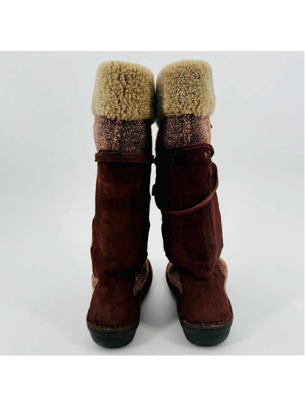 Women's UGG Torrey Brown Winter Boots Mid Calf - Picture 4 of 8